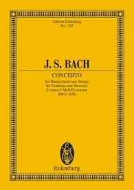 Bach: Concerto F minor BWV 1056 (Study Score) published by Eulenburg
